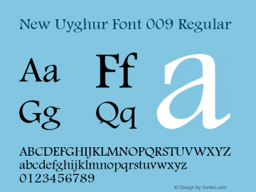 New Uyghur Font 009