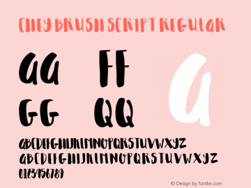 Chey Brush Script