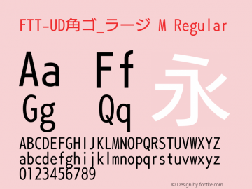 FTT-UD角ゴ_ラージ M