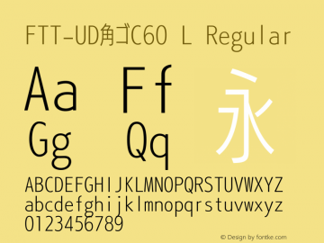 FTT-UD角ゴC60 L