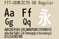 FTT-UD角ゴC70 DB