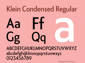 Klein Condensed