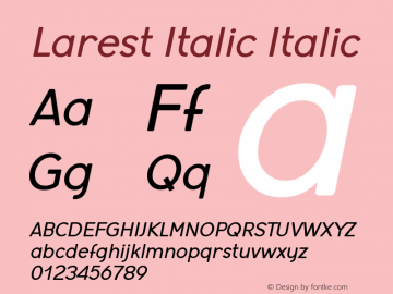 Larest Italic