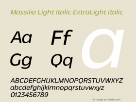 Massilia Light Italic