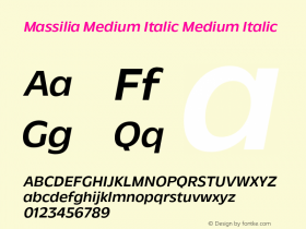 Massilia Medium Italic