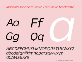 Massilia Modeate Italic