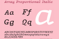 Array Proportional