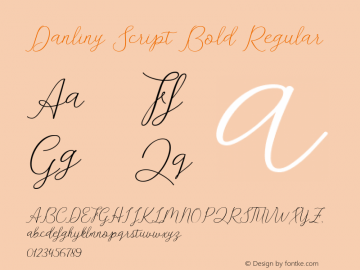 Danliny Script Bold
