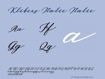 Klibers Italic