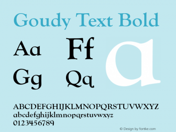 Goudy Text