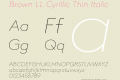 Brown LL Cyrillic