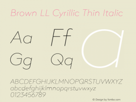 Brown LL Cyrillic