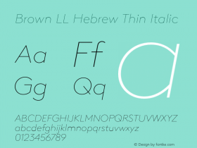 Brown LL Hebrew