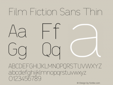 Film Fiction Sans