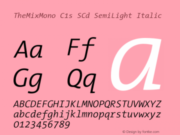 TheMixMono C1s SCd