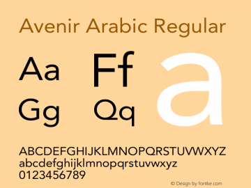 Avenir Arabic