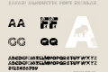 Safari Silhouette Font