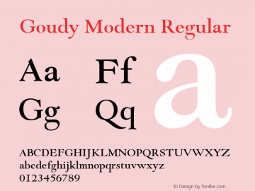 Goudy Modern