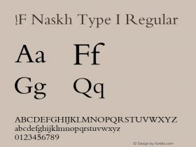 !F Naskh Type I