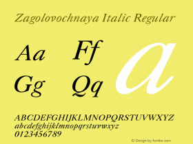 Zagolovochnaya Italic