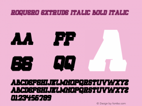 ROQUERO Extrude Italic