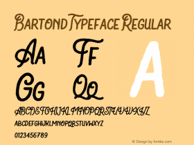 Bartond Typeface