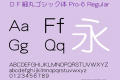 ＤＦ細丸ゴシック体 Pro-6