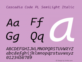 Cascadia Code PL