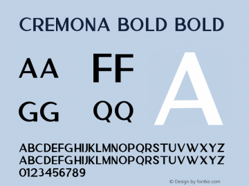 Cremona Bold