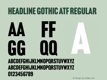 Headline Gothic ATF