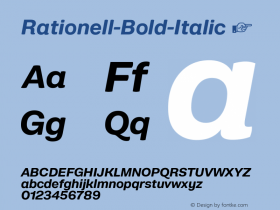 Rationell-Bold-Italic