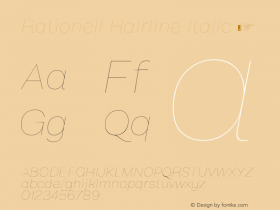 Rationell-Hairline-Italic