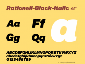 Rationell-Black-Italic