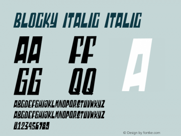 Blocky Italic