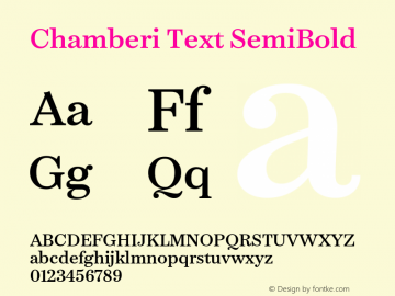 Chamberi Text