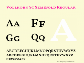 Vollkorn SC SemiBold