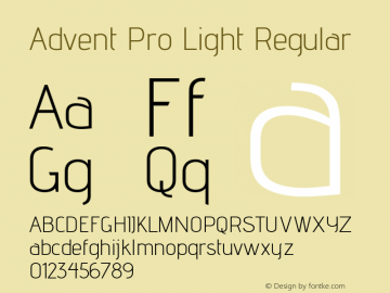 Advent Pro Light