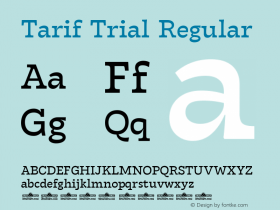 Tarif Trial