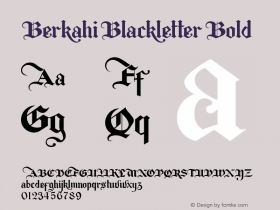 Berkahi Blackletter