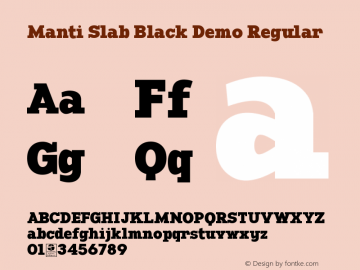 Manti Slab Black Demo