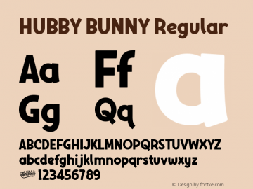 Hubby Bunny Font