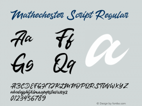 Mathechester Script