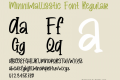 Minnimallisstic Font