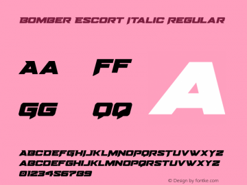 Bomber Escort Italic