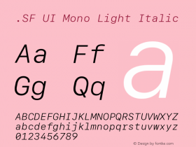 .SF UI Mono