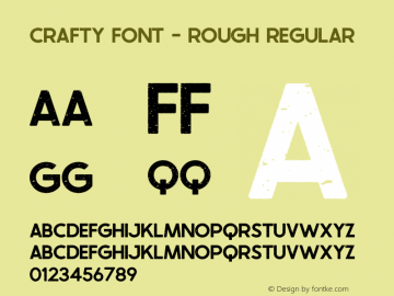Crafty Font - Rough