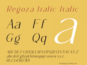 Regoza Italic