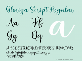 Gloriya Script