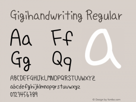 Gigihandwriting