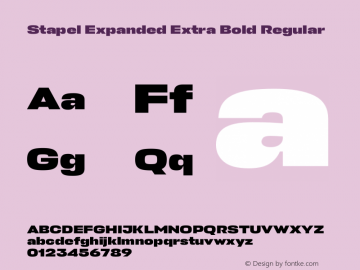 Stapel Expanded Extra Bold